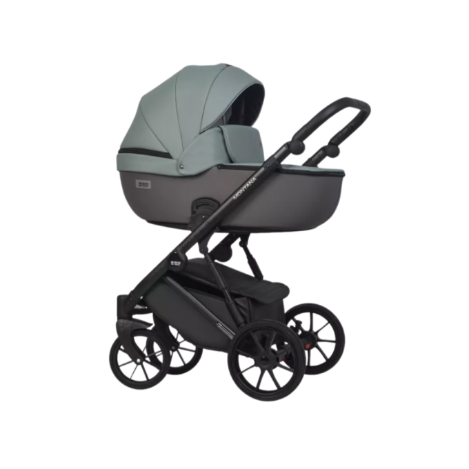 Коляска 2 В 1 RIKO BASIC MONTANA ECCO 30 Green-Grey (зеленый-серый) 5907729454525 Коляска 2 В 1 RIKO BASIC MONTANA ECCO 30 Green-Grey (зеленый-серый) 5907729454525