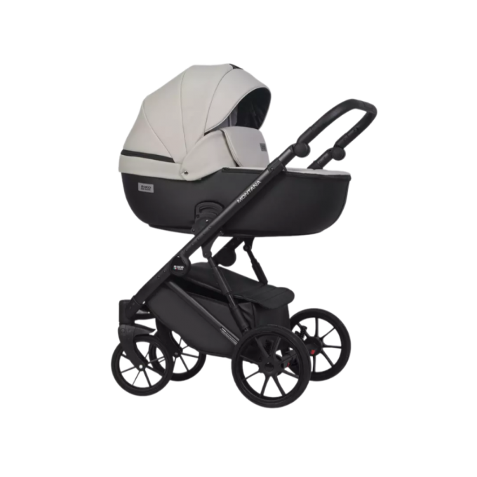 Коляска 2 В 1 RIKO BASIC MONTANA ECCO 32 White-Light Silver (белый-светло-серый) 5907729454549 Коляска 2 В 1 RIKO BASIC MONTANA ECCO 32 White-Light Silver (белый-светло-серый) 5907729454549