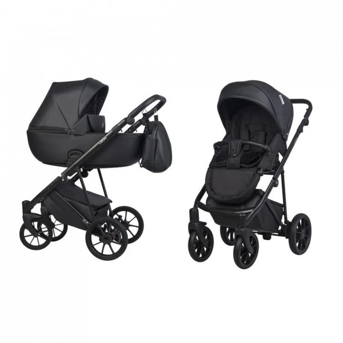 Коляска RIKO BASIC LEON 2 в 1 04 Black (черный) 5907729454334 Коляска RIKO BASIC LEON 2 в 1 04 Black (черный) 5907729454334