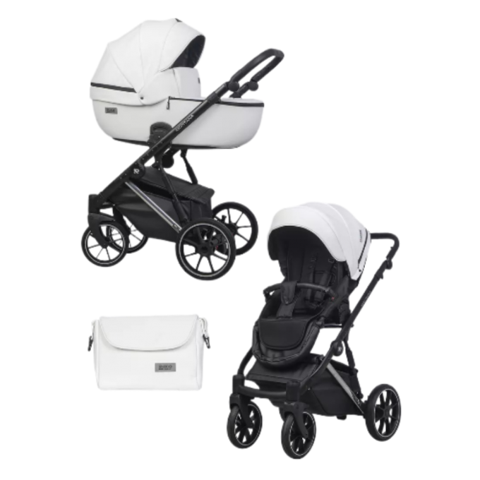Коляска RIKO BASIC MONTANA PREMIUM SILVER белый 5907729454129 Коляска RIKO BASIC MONTANA PREMIUM SILVER белый 5907729454129