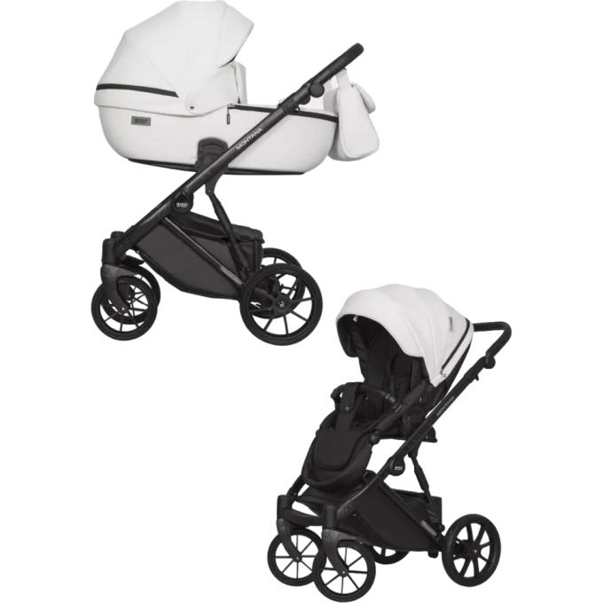 Коляска 2 В 1 RIKO BASIC MONTANA ECCO 11 White (белый) 5907729451890 Коляска 2 В 1 RIKO BASIC MONTANA ECCO 11 White (белый) 5907729451890