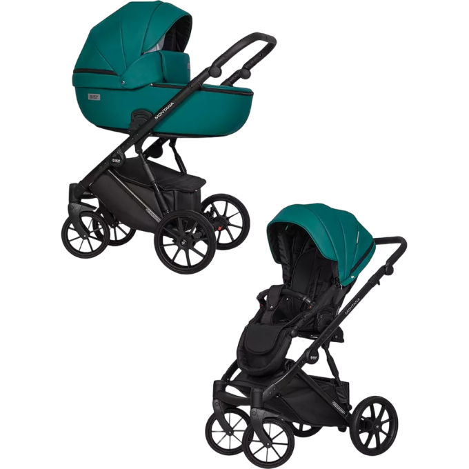 Коляска 2 В 1 RIKO BASIC MONTANA ECCO 13 Emerald (изумруд) 5907729451913 Коляска 2 В 1 RIKO BASIC MONTANA ECCO 13 Emerald (изумруд) 5907729451913
