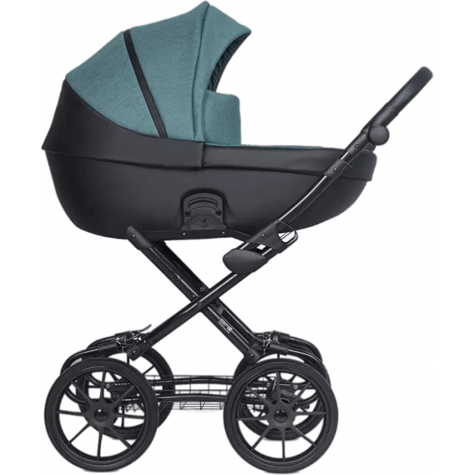 Коляска 2 В 1 RIKO BASIC PACCO CLASSIC 03 Lagoon (бирюзовый-черный) 5907729453023 Коляска 2 В 1 RIKO BASIC PACCO CLASSIC 03 Lagoon (бирюзовый-черный) 5907729453023