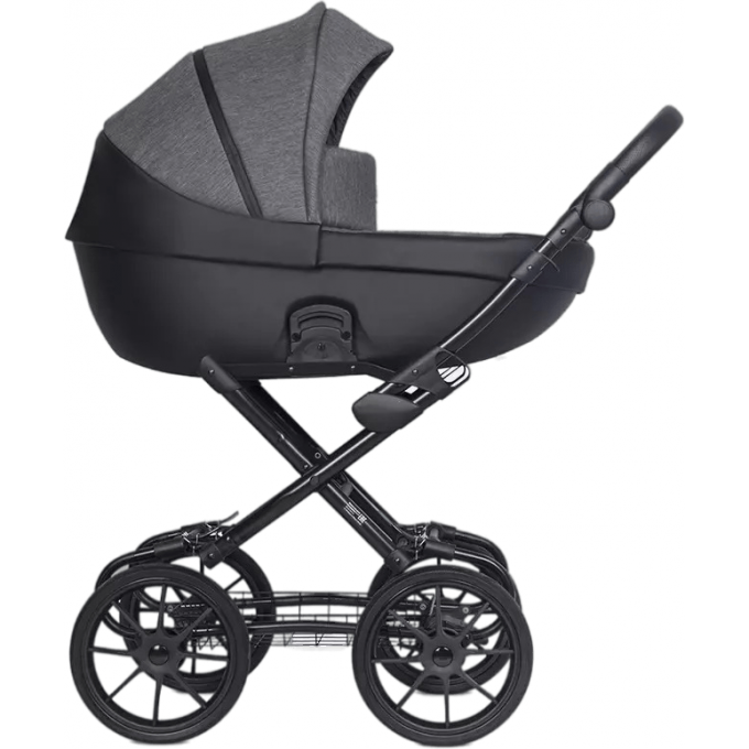 Коляска 2 В 1 RIKO BASIC PACCO CLASSIC 04 Carbon (темно-серый-черный) 5907729453030 Коляска 2 В 1 RIKO BASIC PACCO CLASSIC 04 Carbon (темно-серый-черный) 5907729453030