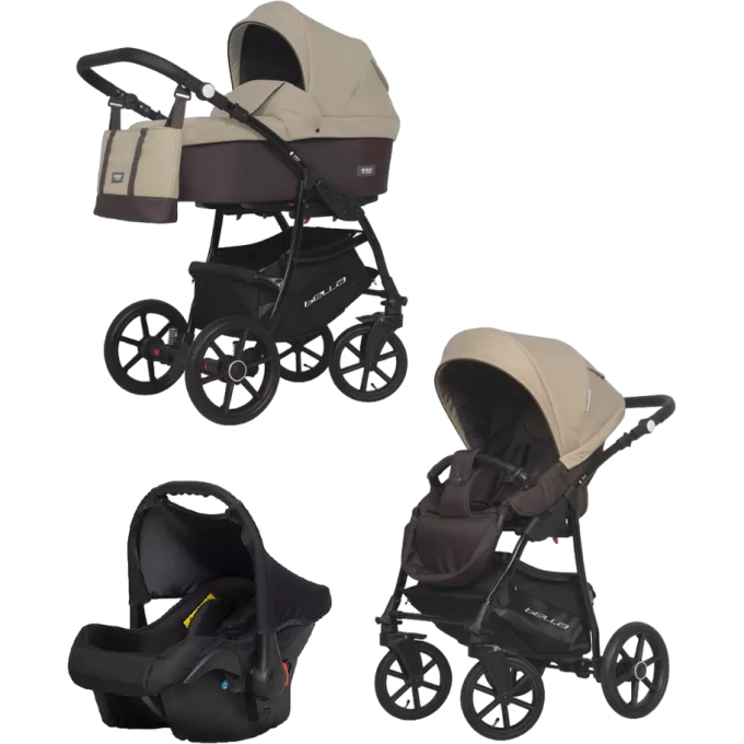 Коляска 3 в 1 RIKO BASIC BELLA 07 коричневый-бежевый 5901812689245 Коляска 3 в 1 RIKO BASIC BELLA 07 коричневый-бежевый 5901812689245