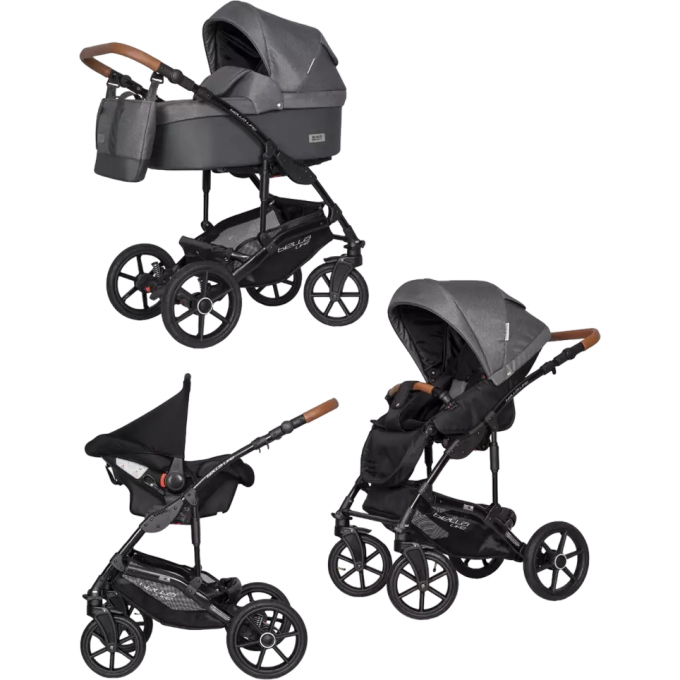 Коляска 3 в 1 RIKO BASIC BELLA LIFE 06 Anthracite (графит) 5907729452118 Коляска 3 в 1 RIKO BASIC BELLA LIFE 06 Anthracite (графит) 5907729452118