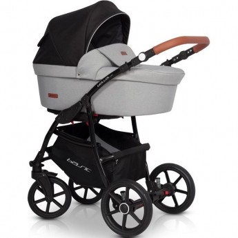 Коляска 3 в 1 RIKO BASIC BELLA LUX 02 серый Коляска 3 в 1 RIKO BASIC BELLA LUX 02 серый